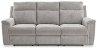 Barnsana - Power Reclining Sofa Pearl Silver by Signature Design by Ashley® | Bel Furniture