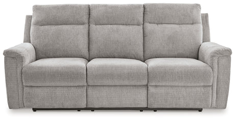 Barnsana - Power Reclining Sofa Pearl Silver by Signature Design by Ashley® | Bel Furniture