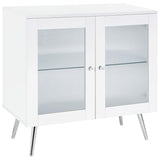 Nieta - 2 Door Engineered Wood Accent Cabinet - White High Gloss by Coaster Fine Furniture | Bel Furniture