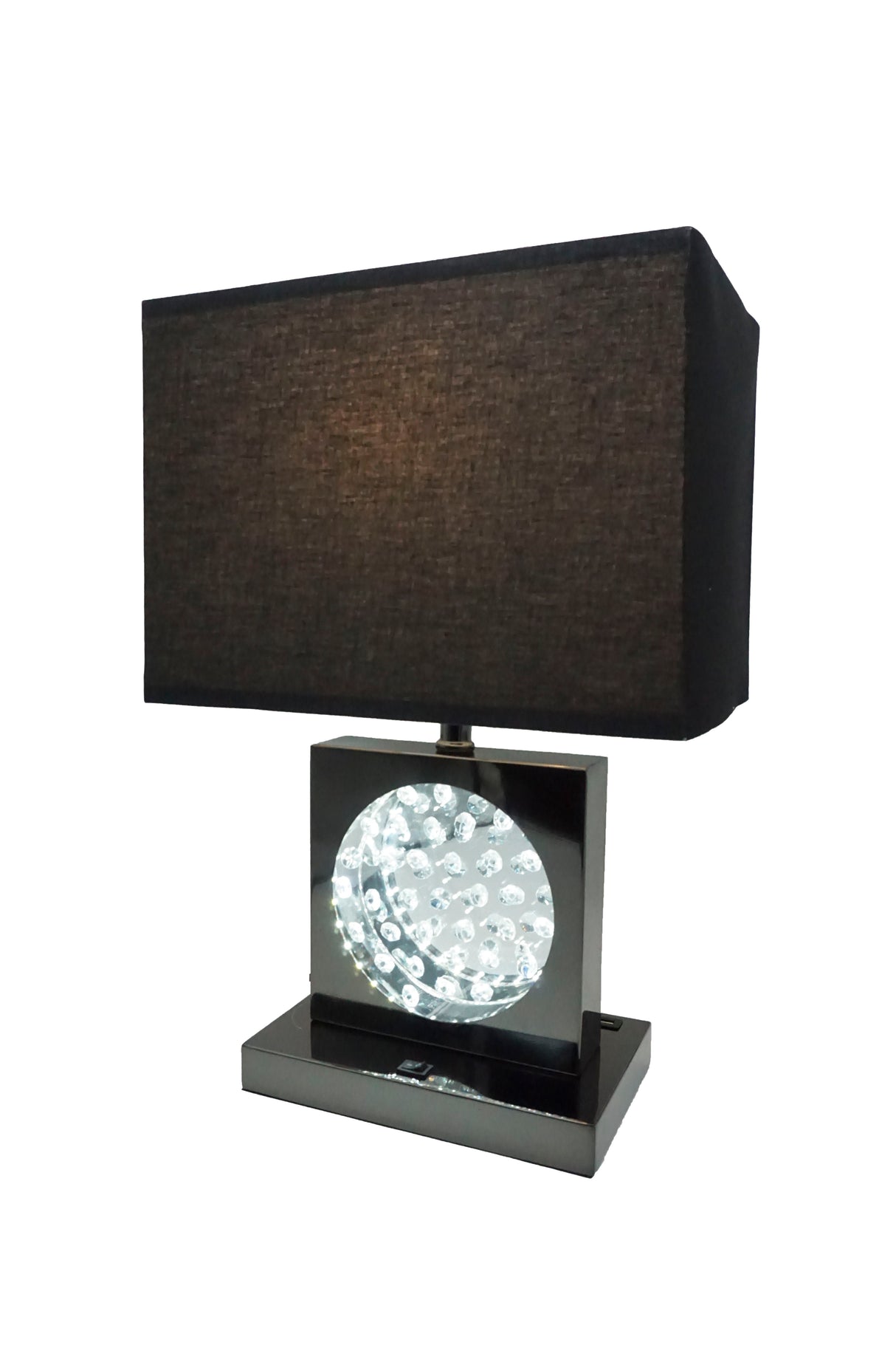 Table Lamp - Black Nickel by Crown Mark | Bel Furniture
