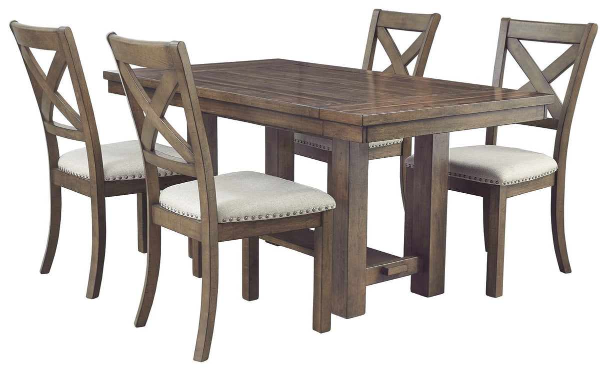 Moriville - Grayish Brown - Rectangular Dining Room Extension Table by Signature Design by Ashley® | Bel Furniture
