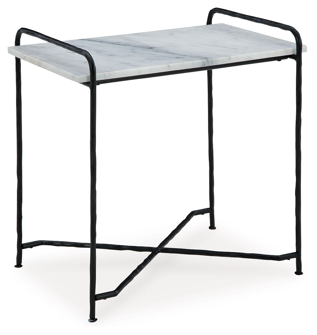 Ashber - White / Black - Accent Table by Signature Design by Ashley® | Bel Furniture