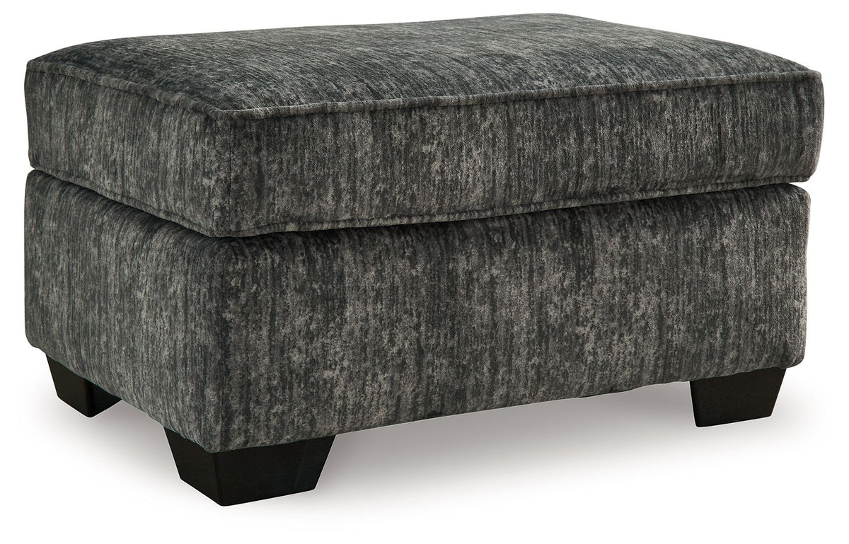 Lonoke - Ottoman Dark Gray by Signature Design by Ashley® | Bel Furniture