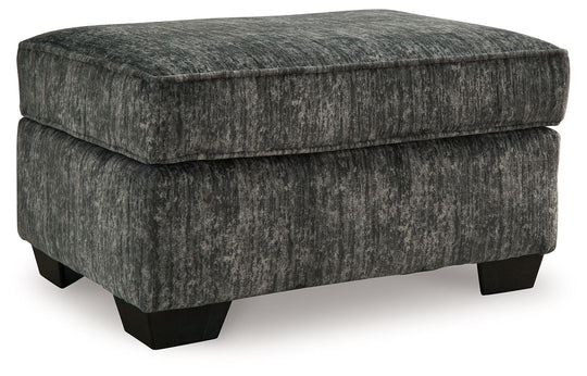 Lonoke - Ottoman Dark Gray by Signature Design by Ashley® | Bel Furniture