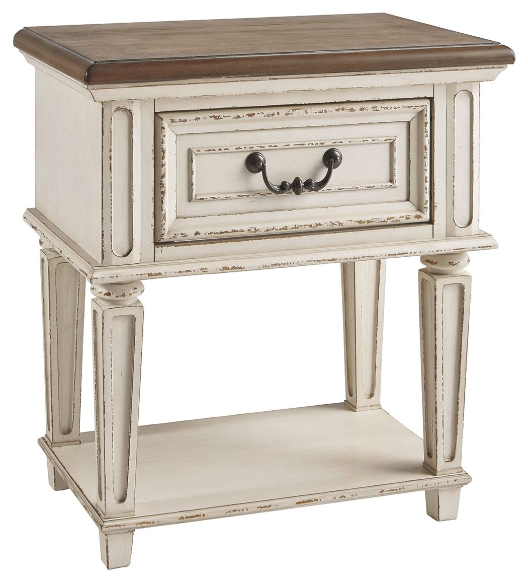 Realyn - Night Stand White 1 Drawer by Signature Design by Ashley® | Bel Furniture