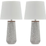 Chaston - Metal Table Lamp (Set of 2) White by Signature Design by Ashley® | Bel Furniture