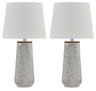 Chaston - Metal Table Lamp (Set of 2) White by Signature Design by Ashley® | Bel Furniture