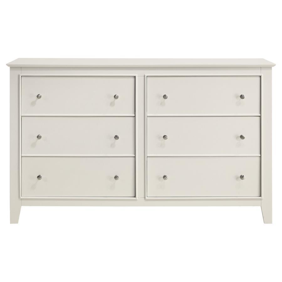 Selena - 6-Drawer Dresser - Buttermilk