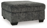 Lonoke - Oversized Accent Ottoman Dark Gray by Signature Design by Ashley® | Bel Furniture