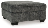 Lonoke - Oversized Accent Ottoman Dark Gray by Signature Design by Ashley® | Bel Furniture