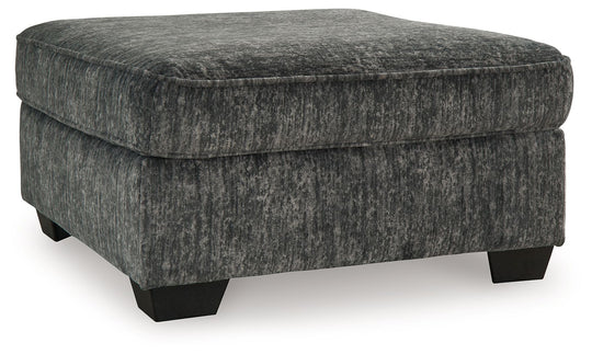 Lonoke - Oversized Accent Ottoman Dark Gray by Signature Design by Ashley® | Bel Furniture