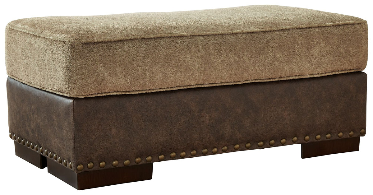 Alesbury - Chocolate - Ottoman by Signature Design by Ashley® | Bel Furniture