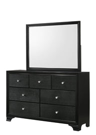 Micah - Dresser, Mirror Black by Crown Mark | Bel Furniture