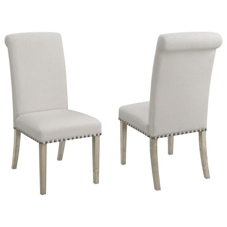 Salem - Fabric Upholstered Dining Side Chair (Set of 2) - Beige by CoasterEssence | Bel Furniture
