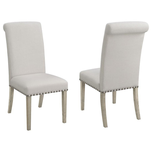 Salem - Fabric Upholstered Dining Side Chair (Set of 2) - Beige by CoasterEssence | Bel Furniture