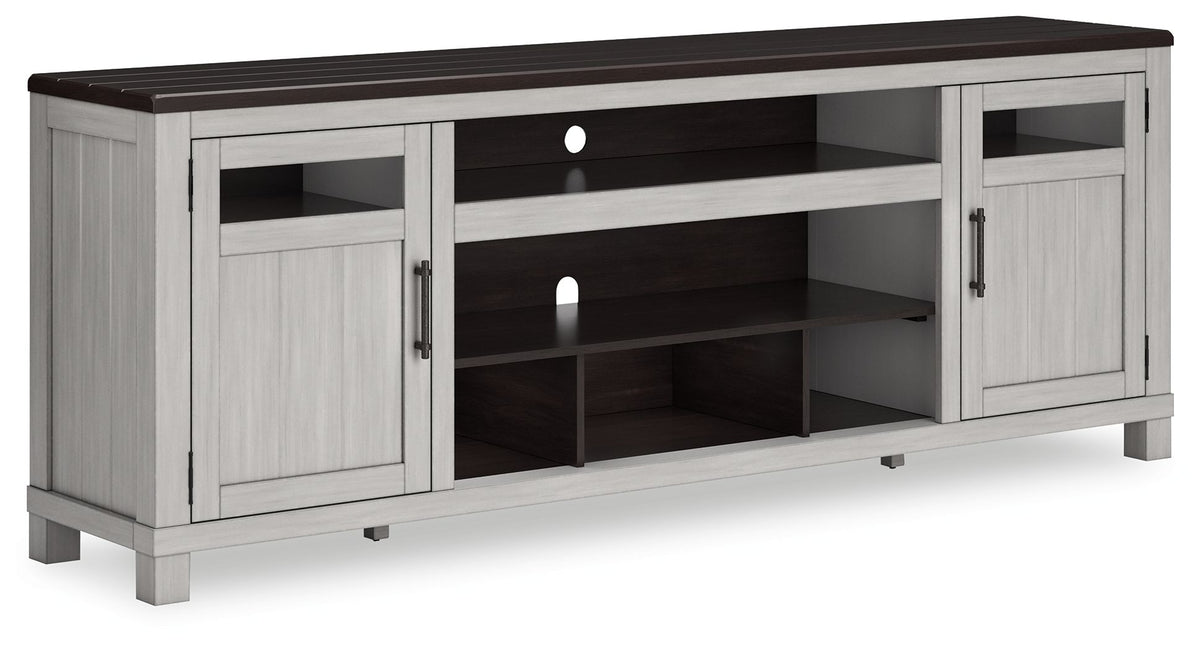Darborn - Gray / Brown - XL TV Stand W/Fireplace Option by Signature Design by Ashley® | Bel Furniture