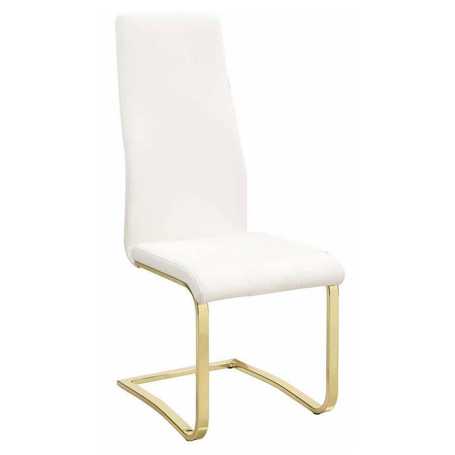 Montclair - Side Chairs (Set of 4) - White And Rustic Brass