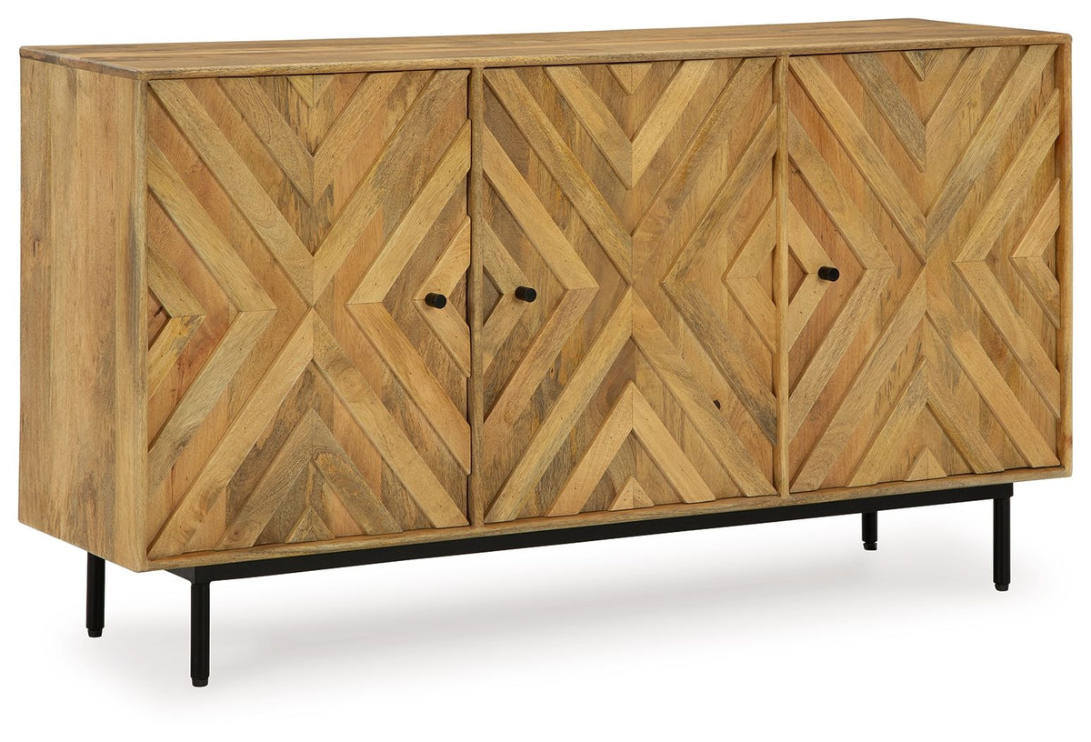 Cadewick - Natural - Accent Cabinet by Signature Design by Ashley® | Bel Furniture