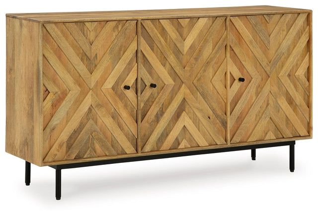 Cadewick - Natural - Accent Cabinet by Signature Design by Ashley® | Bel Furniture