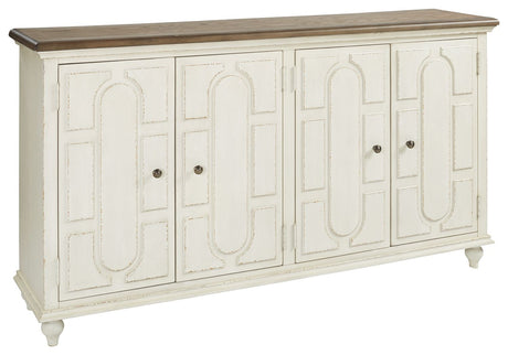 Roranville - Antique White - Accent Cabinet by Signature Design by Ashley® | Bel Furniture