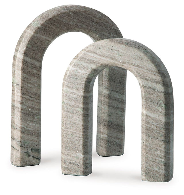 Keithton - Taupe - Sculpture Set (Set of 2) by Signature Design by Ashley® | Bel Furniture
