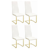 Montclair - Upholstered Dining Side Chair (Set of 4) - White by CoasterEssence | Bel Furniture