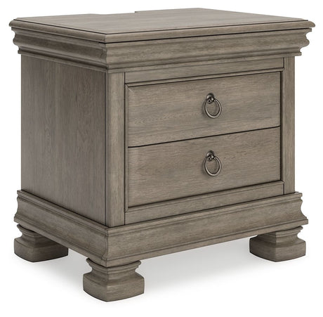 Lexorne - Gray - Three Drawer Night Stand by Signature Design by Ashley® | Bel Furniture