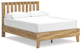 Bermacy - Platform Panel Bed Light Brown by Signature Design by Ashley® | Bel Furniture