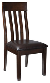 Haddigan - Dark Brown - Dining UPH Side Chair (Set of 2) by Signature Design by Ashley® | Bel Furniture