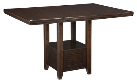 Haddigan - Dark Brown - Rectangular Dining Room Counter Extension Table by Signature Design by Ashley® | Bel Furniture