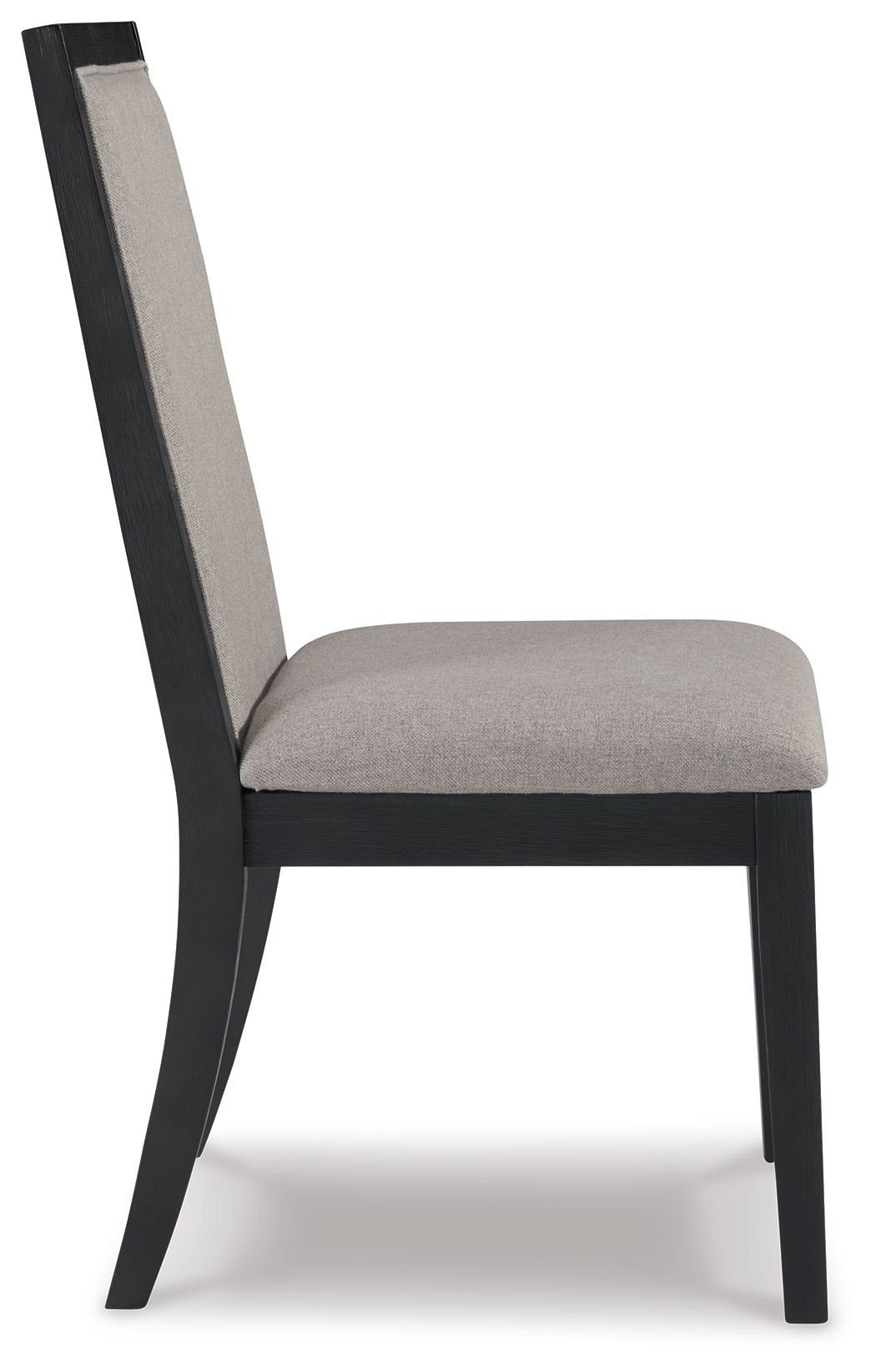 Foyland - Light Gray / Black - Dining Uph Side Chair (Set of 2)