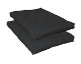 7" Deluxe Innerspring Futon Pad - Black by CoasterEssence | Bel Furniture