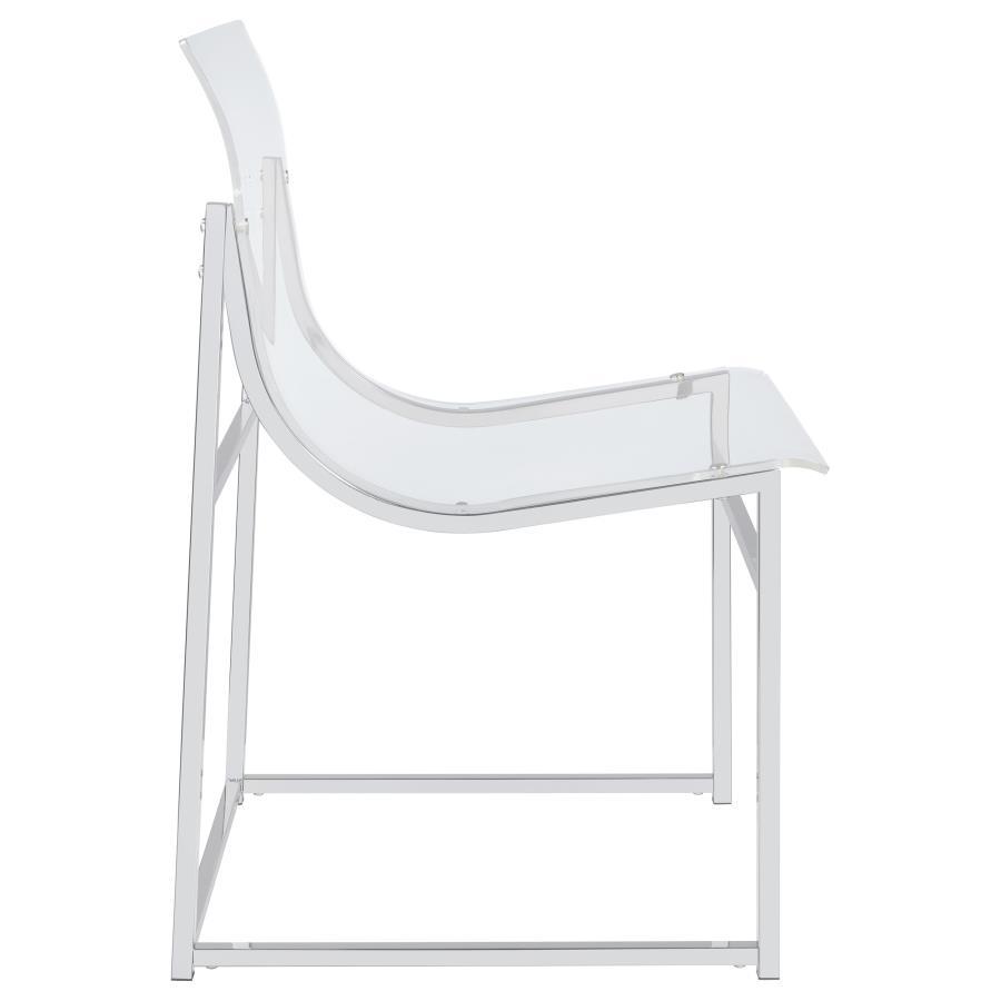 Adino - Acrylic Dining Side Chair (Set of 2) - Chrome