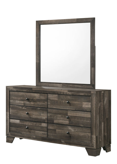 Atticus - Dresser, Mirror Dark Brown by Crown Mark | Bel Furniture