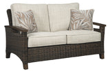 Paradise Trail - Medium Brown - Loveseat w/Cushion by Signature Design by Ashley® | Bel Furniture