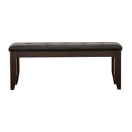 Dalila - Tufted Upholstered Dining Bench Dark Brown by CoasterEveryday | Bel Furniture