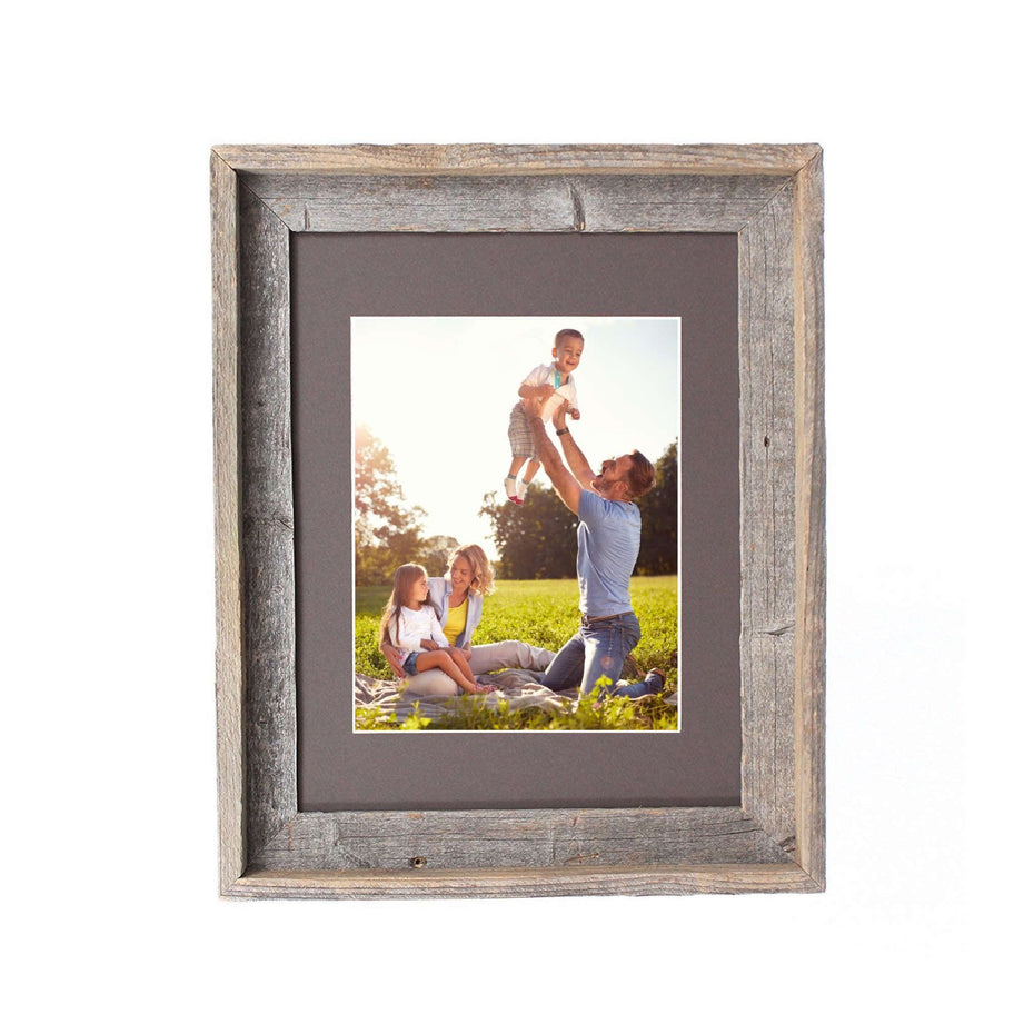 Picture Frame With Plexiglass Holder - Natural Weathered Gray - 16" x 20"