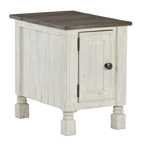 Havalance - White / Gray - Chair Side End Table by Signature Design by Ashley® | Bel Furniture