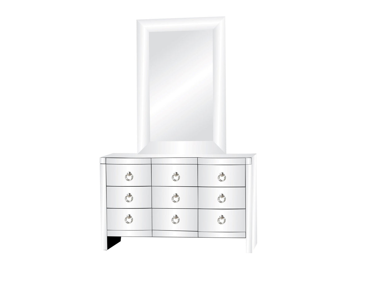 DRESSER AND MIRROR SET by Mollai Collections | Bel Furniture