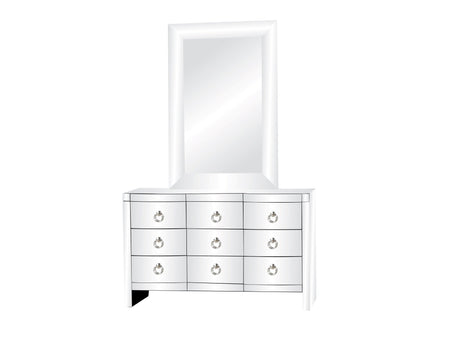 DRESSER AND MIRROR SET by Mollai Collections | Bel Furniture