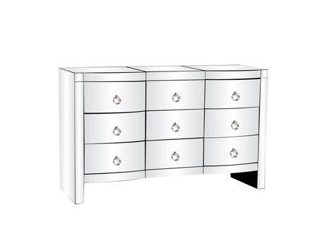 DRESSER AND MIRROR SET by Mollai Collections | Bel Furniture