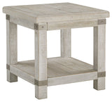Carynhurst - White Wash Gray - Rectangular End Table by Signature Design by Ashley® | Bel Furniture