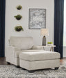 Vayda - Living Room Set Pearl Silver 2 Pc. Chair, Ottoman by Signature Design by Ashley® | Bel Furniture