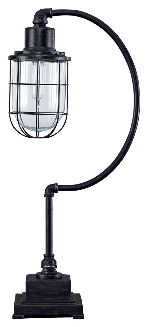 Jae - Antique Black - Metal Desk Lamp by Signature Design by Ashley® | Bel Furniture