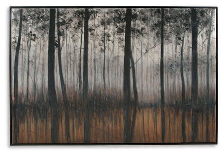 Philyra - Black / Orange / Silver - Wall Art by Signature Design by Ashley® | Bel Furniture