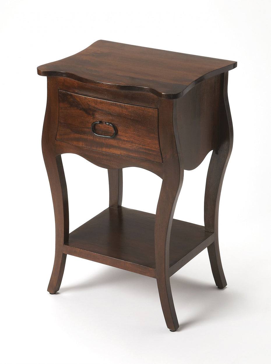 Nightstand With 1 Drawer - Brown Walnut