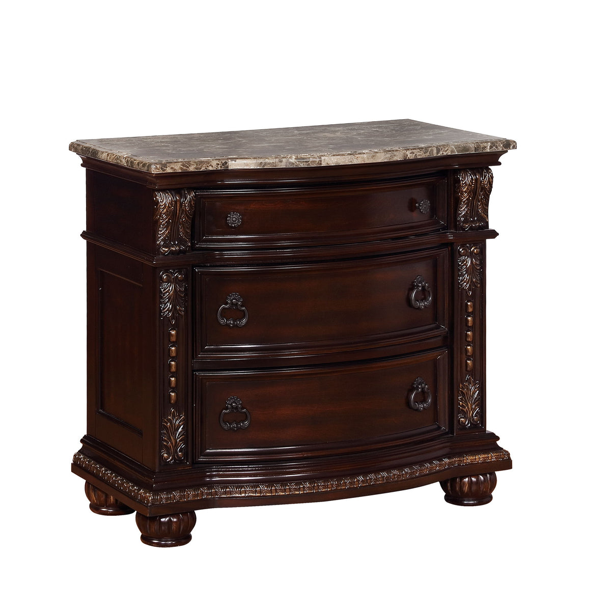 Stanley - Nightstand - Cherry by Crown Mark | Bel Furniture