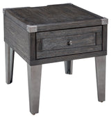 Todoe - Dark Gray - Rectangular End Table by Signature Design by Ashley® | Bel Furniture