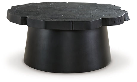Wimbell - Black - Round Cocktail Table by Signature Design by Ashley® | Bel Furniture