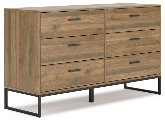 Deanlow - Honey - Six Drawer Dresser by Signature Design by Ashley® | Bel Furniture